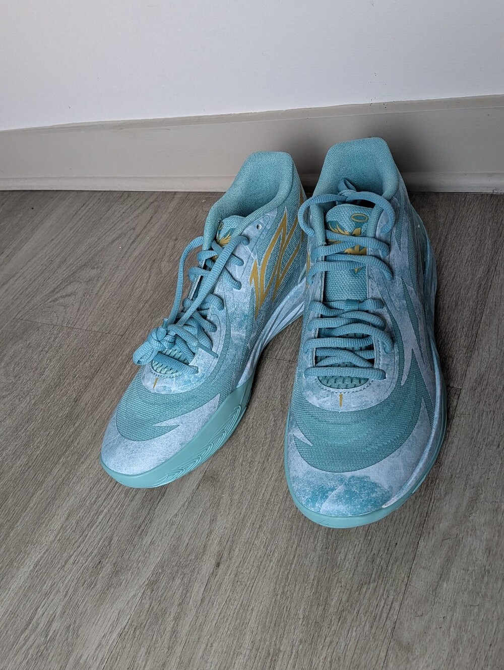 men's DS PUMA Lamelo Ball Sneakers Shoes MB.02 Jade - 378284-01 - Size 11.5